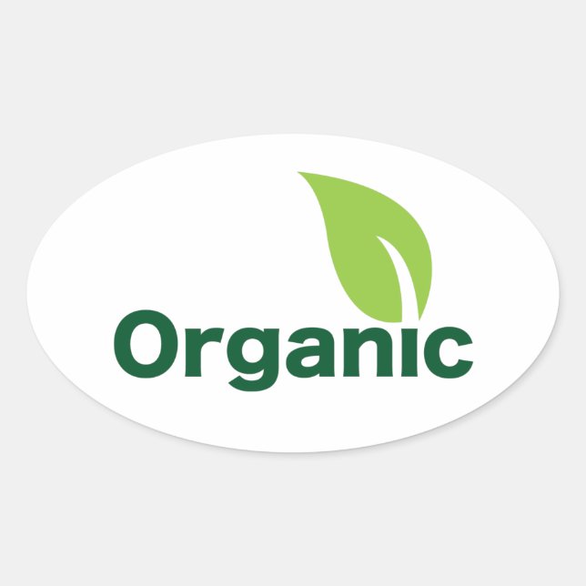 organic leaf  small sticker (Front)