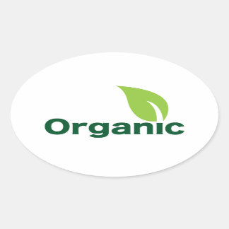organic leaf small sticker