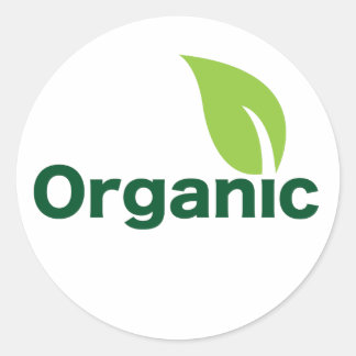 organic leaf sticker