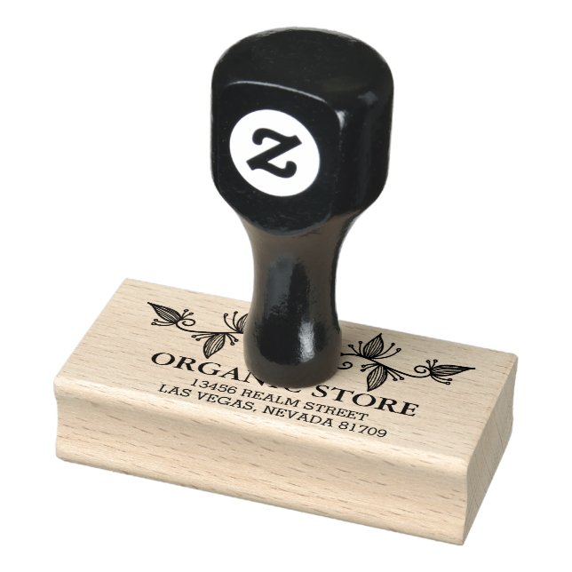 organic leaves rubber stamp (Stamp)