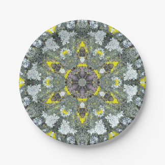 Organic Mandalas Moss Series One Paper Plates