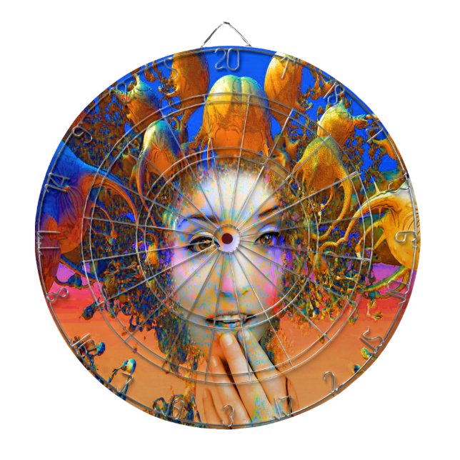 Organic Medusa Dart Board (Front)