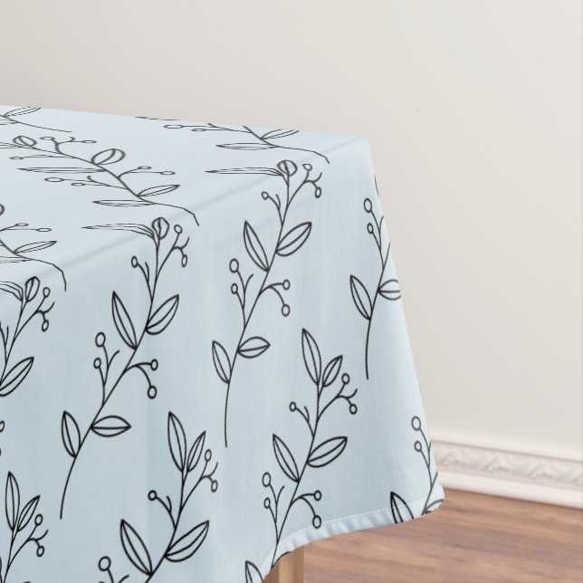 Organic minimalist natural wedding DESIGN EDITABLE Tablecloth (In Situ)