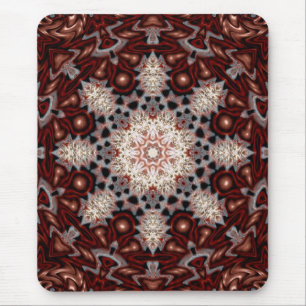 Organic Mushroom Snowflake Mousepad