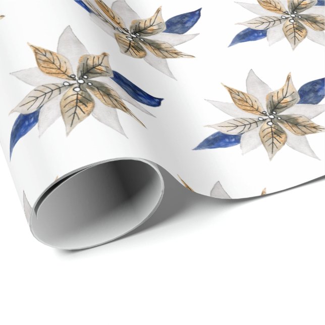 Organic Natural Merriest Christmas Wrapping Paper (Roll Corner)