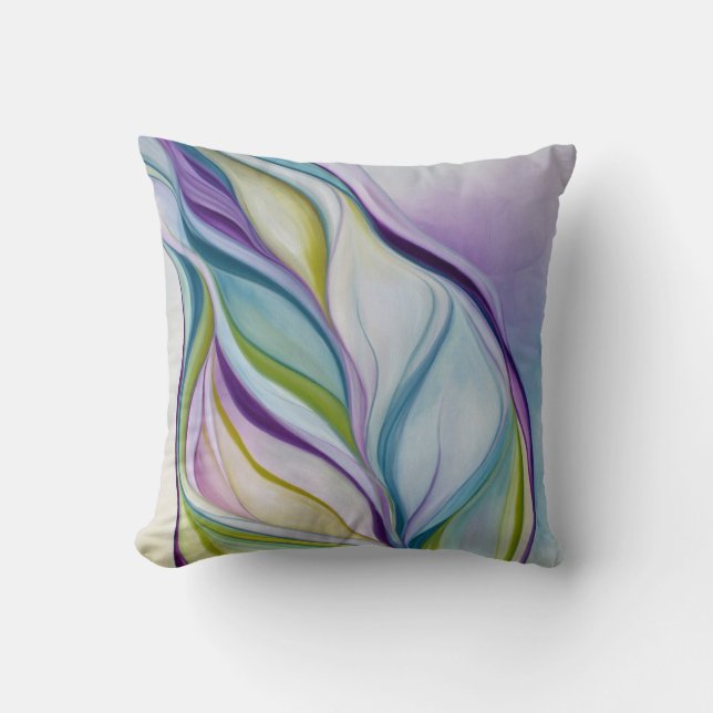 Organic Naturalism purple Throw Pillow (Front)