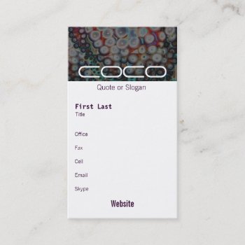 Organic Oil Business Card by kingkaoa at Zazzle