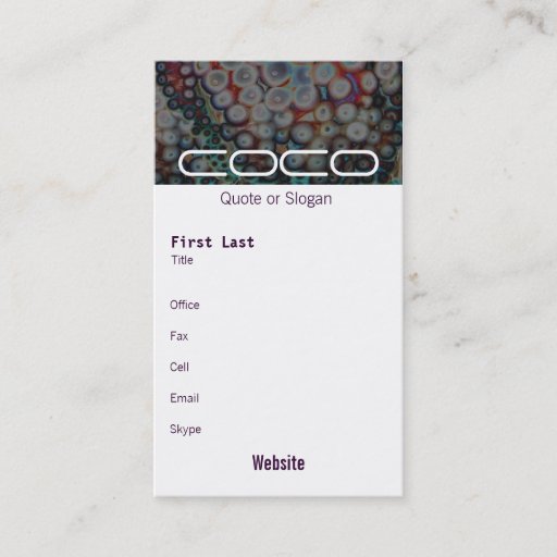 Customizable Organic Oil Business Card Templates