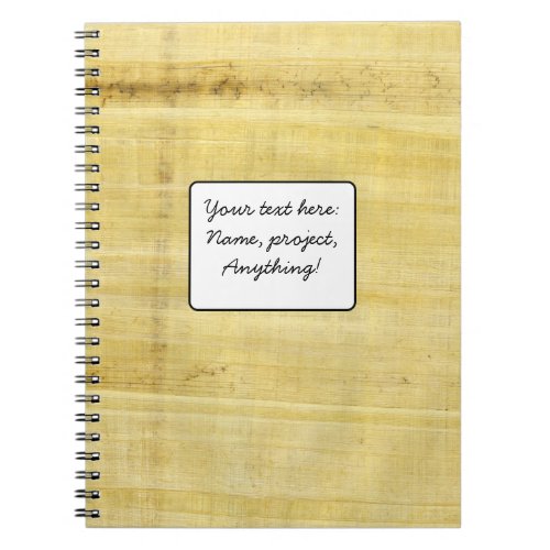 Organic Papyrus Texture 2 Notebook