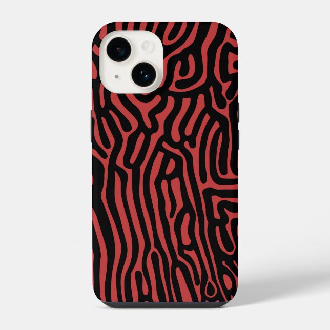 organic pattern abstract background texture nature iphone case (Back)
