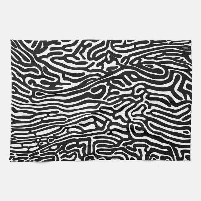 organic pattern abstract background texture nature kitchen towel (Horizontal)
