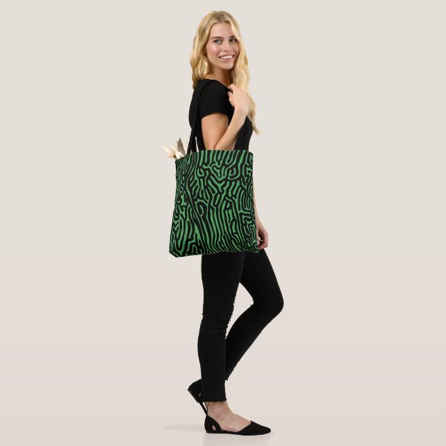 organic pattern abstract background texture nature tote bag (On Model)