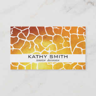 Organic Pattern Modern, Gold II Business Card