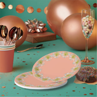 Organic Peach, Paper Plates