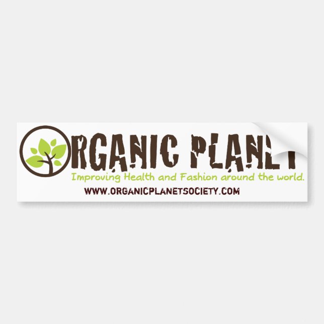 Organic Planet Bumper Stickers (Front)