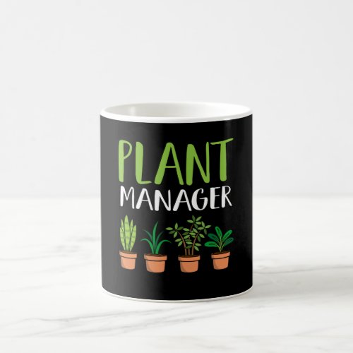 Organic Plant Manager Plant Lover  Fun Pun Coffee Mug