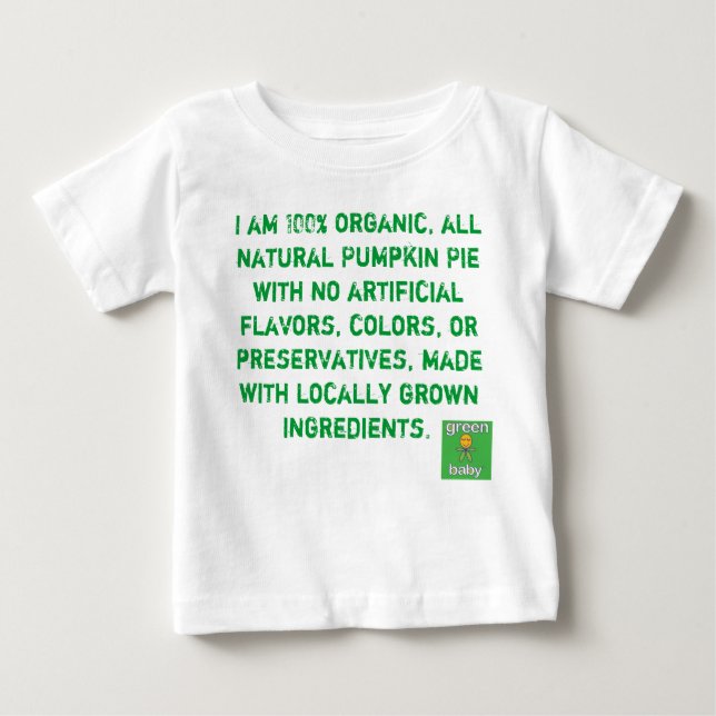 Organic Pumpkin Pie Baby T-Shirt (Front)