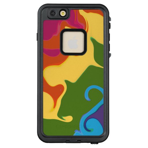 Organic rainbow maximalist LifeProof FRĒ iPhone 6/6s plus case