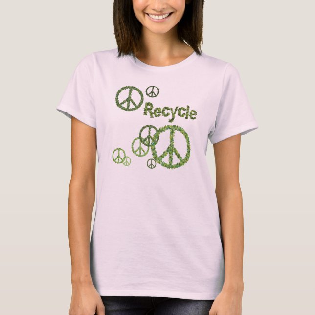 Organic Recycle Symbol Womens T-Shirt (Front)