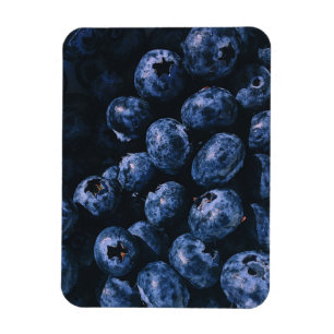 Organic Ripe Bunch of Blueberries Magnet