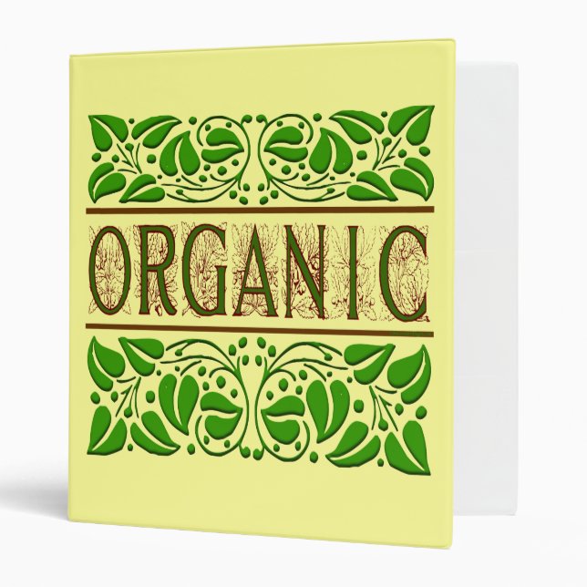 Organic Saying with Acorns Binder (Front/Inside)
