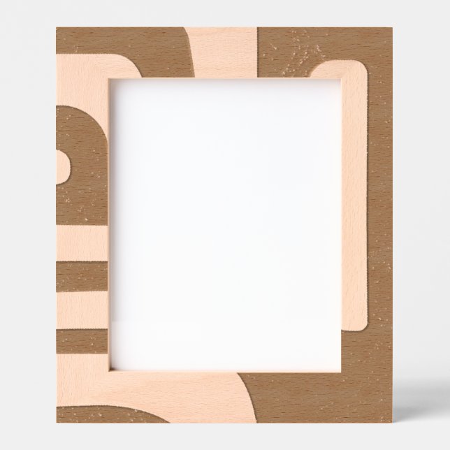 Organic Shapes Laser Etched Frame (Front)