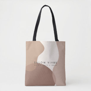 Custom Organic Painter's Canvas Tote // Watercolor Hand Painted
