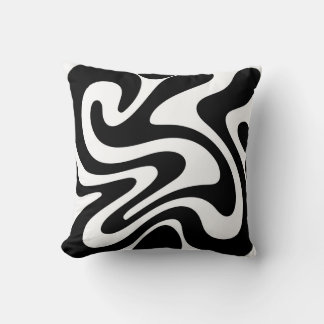 Organic shapes seamless pattern throw pillow