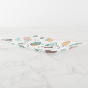 Organic shapes seamless pattern trinket tray