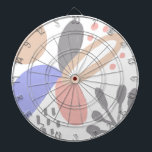 Organic Shapes Sun Floral Art Pattern Dart Board<br><div class="desc">Designed by Dream Big Digital Design</div>