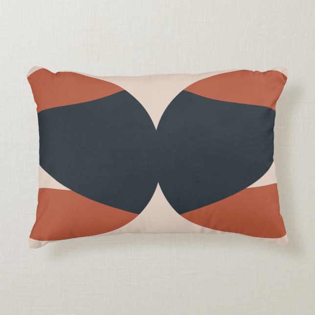 Organic Shapes Warm Tones Modern        Accent Pillow (Front)