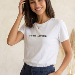 Organic Slow Living Typography Earthy Neutral Aest T-Shirt