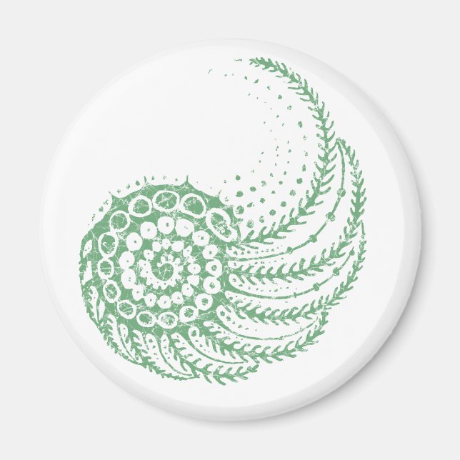 Organic spiral green magnet (Front)