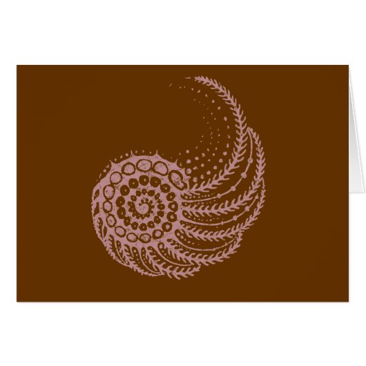 Organic spiral pink cards (Front Horizontal)