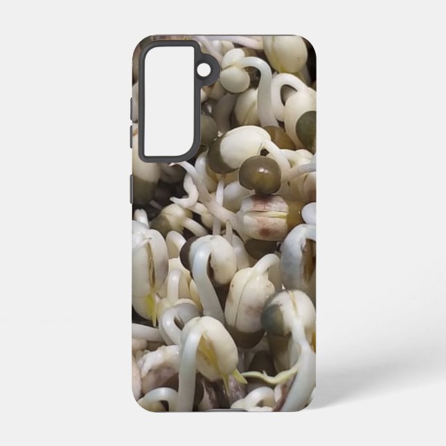 Organic Sprout Life Mung Bean Macro Photography He Samsung Galaxy Case (Back)