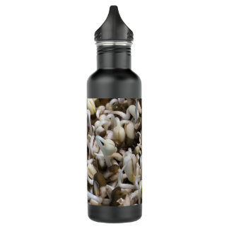 Organic Sprout Life Mung Bean Macro Photography He Stainless Steel Water Bottle