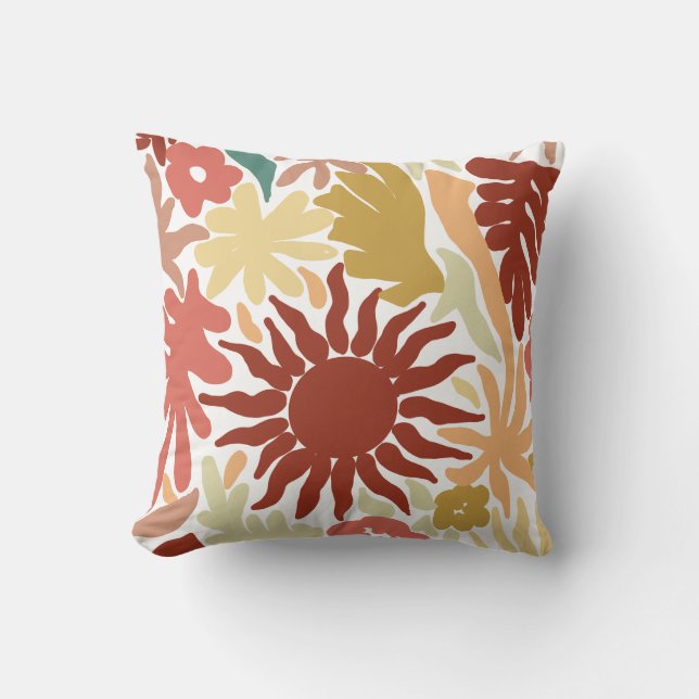 ORGANIC SUN  THROW PILLOW (Front)