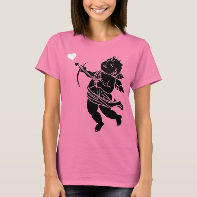 Organic Valentine's T-Shirt Cupid Love T-Shirts (Front)