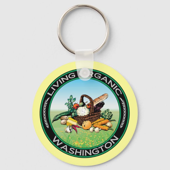 Organic Washington Keychain (Front)
