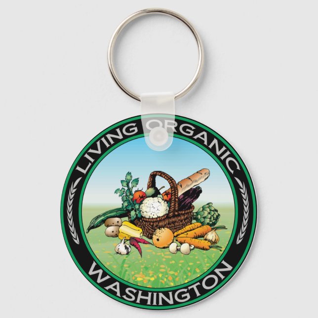 Organic Washington Keychain (Front)