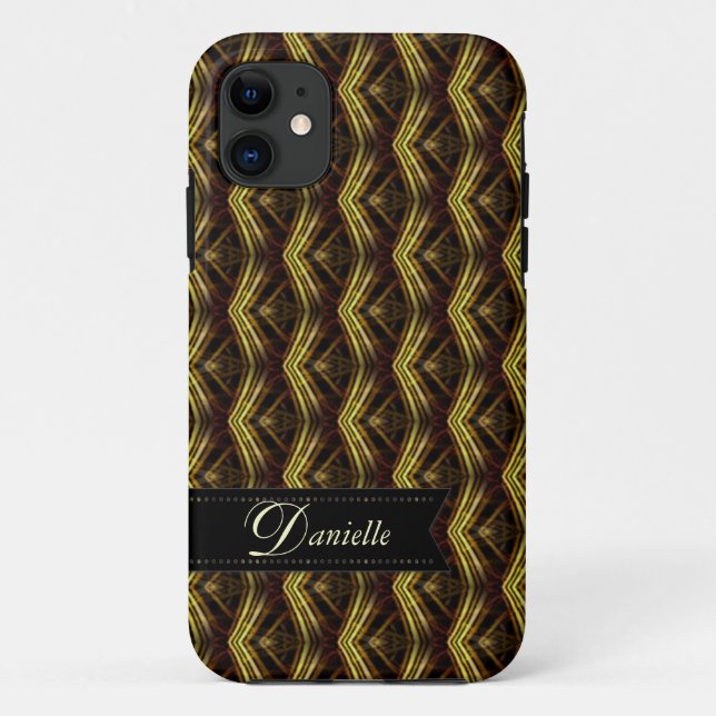 Organic Waves Earthy pattern iPhone 5 Case (Back)