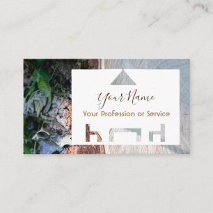 Organic wood for interior design and carpentry! bu business card