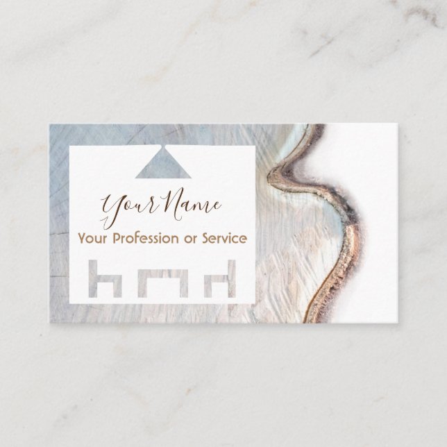 Organic wood for interior design and furniture! bu business card (Front)