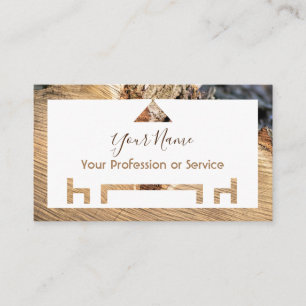 Organic wood for interior design and furniture! business card