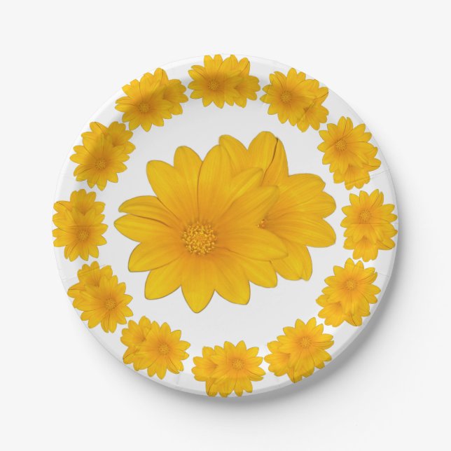 Organic Yellow, Paper Plates (Front)