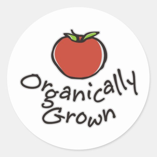Organically Grown Classic Round Sticker