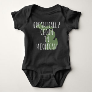 Organically Grown in Michigan Baby Bodysuit
