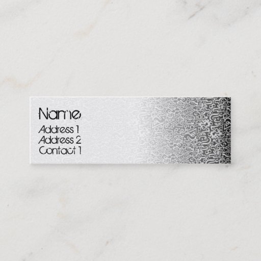 Customizable ORGANICS black Business Card Templates