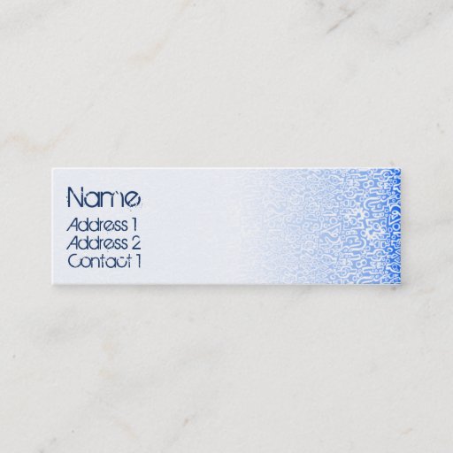 Customizable ORGANICS blue Business Card