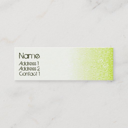 Customizable ORGANICS green Business Cards